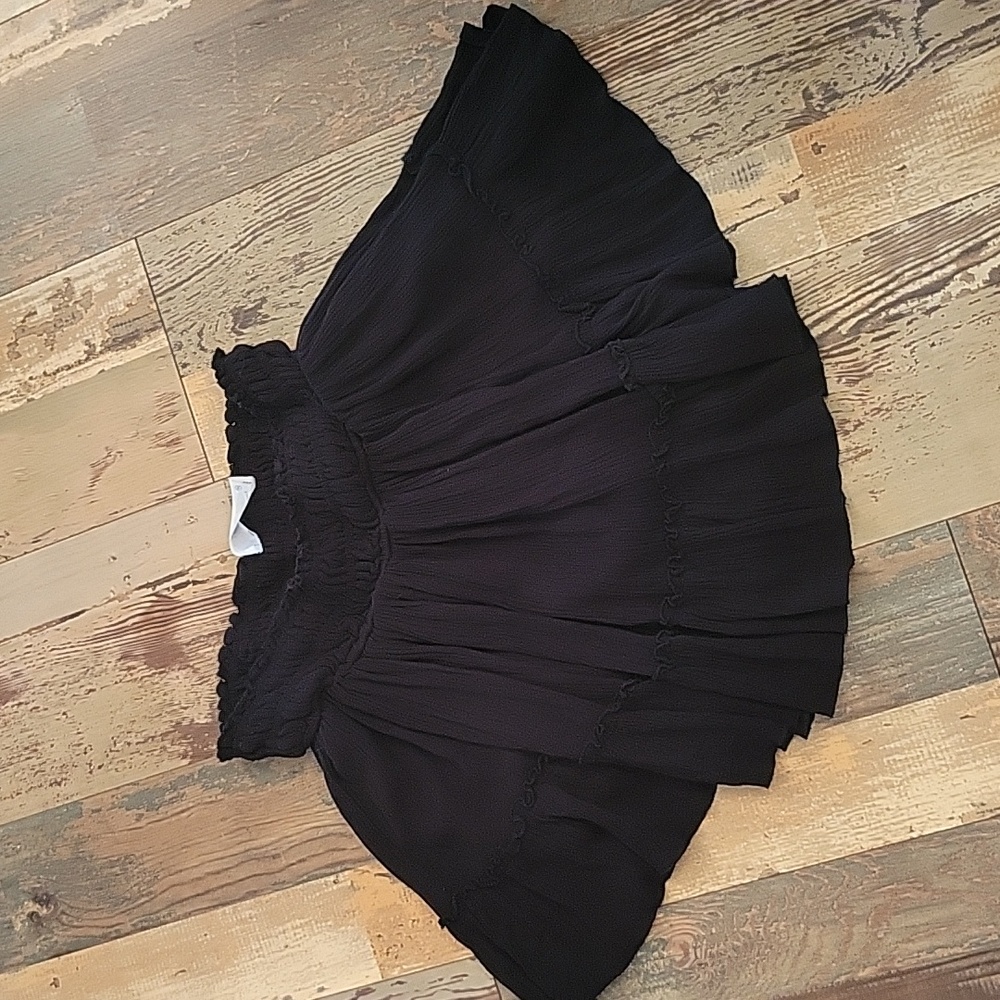 Big Water Blue Sky‎ Ruffle skirt Black Womens Medium